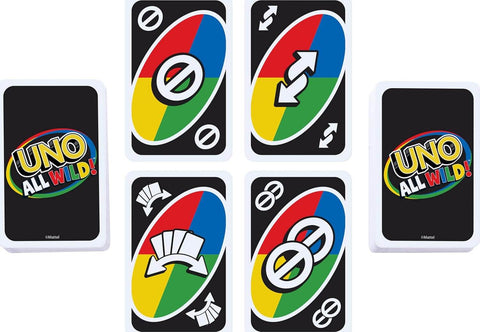 Mattel All Wild Uno Card Game With 112 Cards