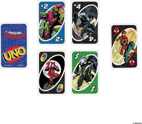  Mattel Games Uno The Amazing Spider-Man Card Game