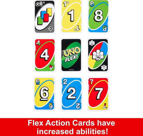 Mattel Games UNO Flex Card Game, Fun Games for Adult and Party Game Night