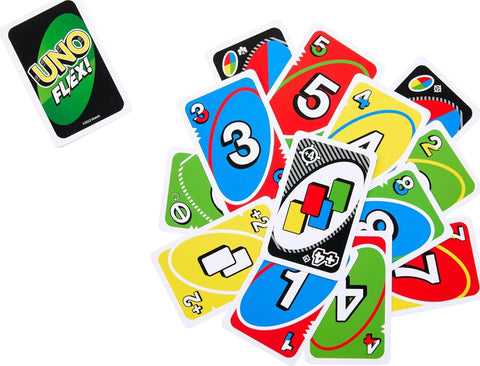 Mattel Games UNO Flex Card Game, Fun Games for Adult and Party Game Night