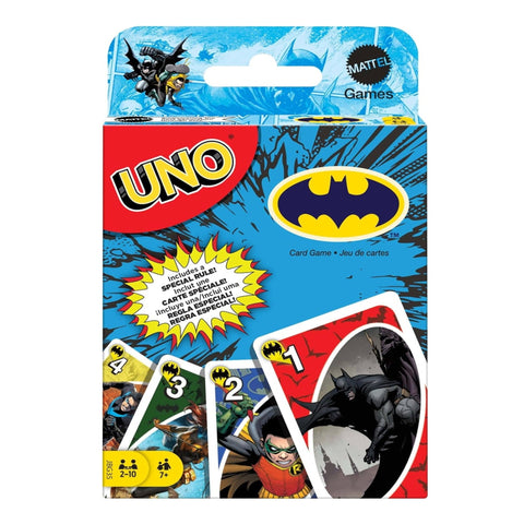 Mattel Games Uno Batman Card Game for Kids, Adults & Family 