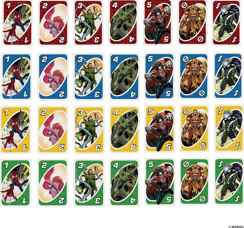  Mattel Games Uno The Amazing Spider-Man Card Game