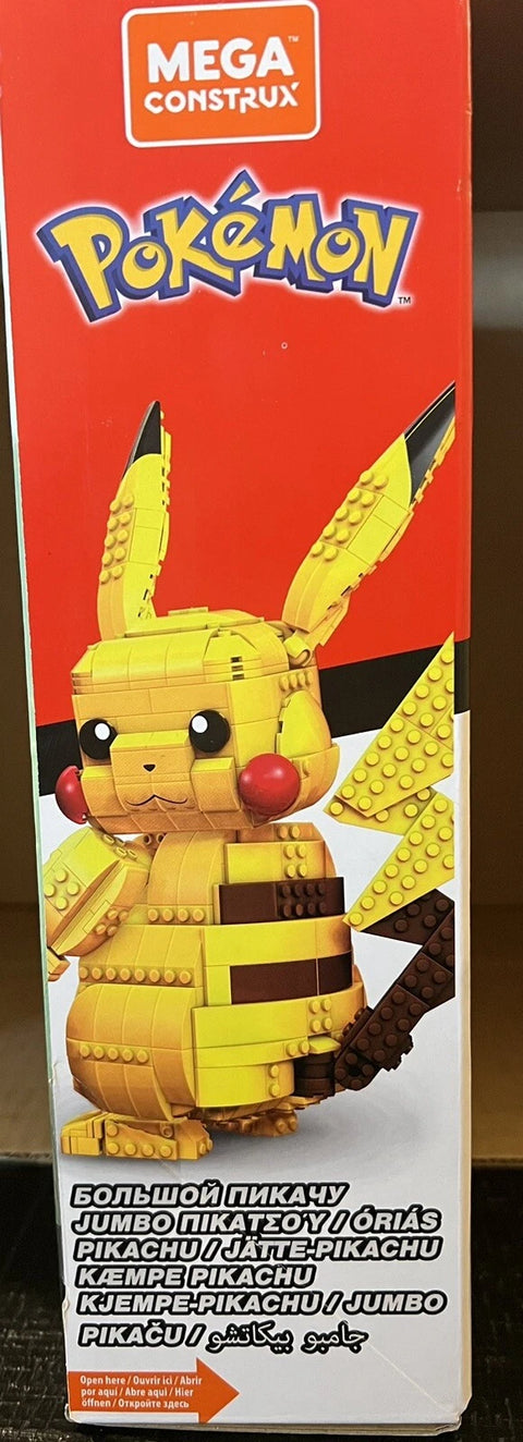 Mattel Mega Construx Pokémon Jumbo Pikachu 13inches Building Blocks