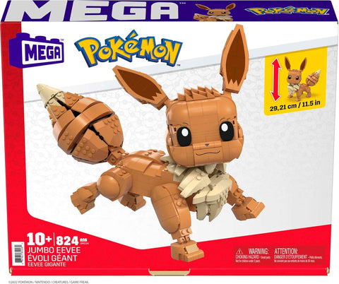 Mattel Mega Contrux Builiding Toy Set Jumbo Eevee with 824 Pieces