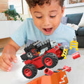 Mattel Mega Monster Truck Toy Smash & Crash Car Building Set