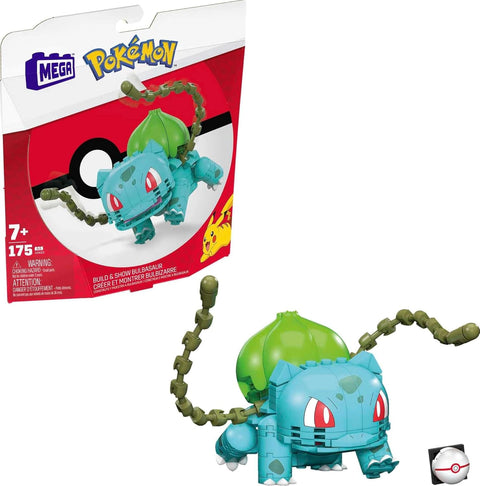 Mattel Pokémon Bulbasaur Building Toy Set with 175 Pieces
