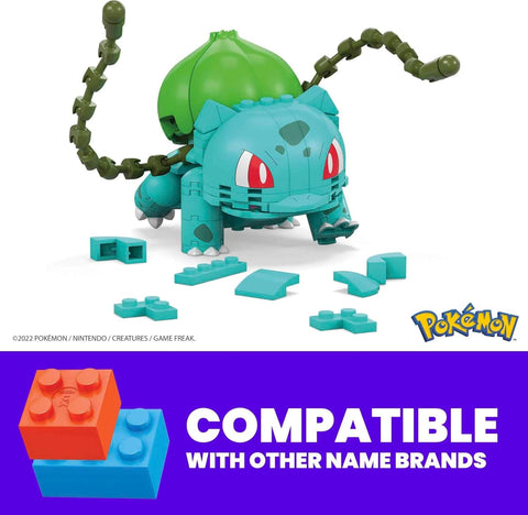 Mattel Pokémon Bulbasaur Building Toy Set with 175 Pieces