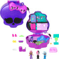 Mattel Polly Pocket Monster High Travel Compact Collectible School Playset