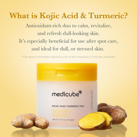 Medicube Kojic Acid Turmeric Toner Pad 160 mL / 70 Pads