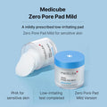 Medicube Zero Pore Mild Pad 155 g / 70 Pads