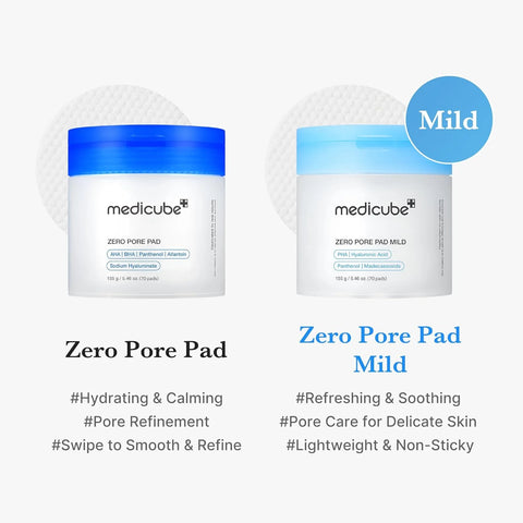 Medicube Zero Pore Mild Pad 155 g / 70 Pads