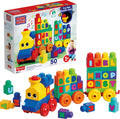  Mega Bloks First Builders Toddler Building Blocks Toy Set, ABC Musical Train 