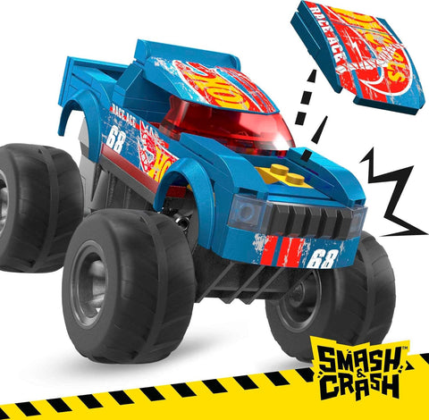 Mega Contrux Hot Wheels Monster Truck Smash & Crash Toy Car Building