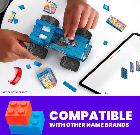 Mega Contrux Hot Wheels Monster Truck Smash & Crash Toy Car Building