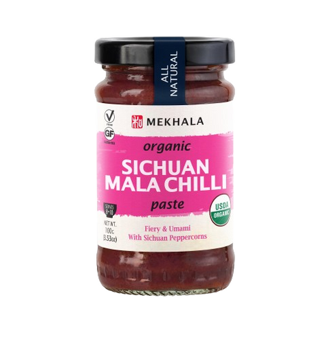 Expires December 2025 Clearance Mekhala Organic Szechuan Mala Chilli Paste 100g