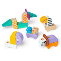Melissa & Doug Blockables Safari Wooden 34-Piece Play Set