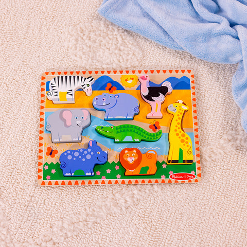 Melissa & Doug Chunky Puzzle Safari Animals