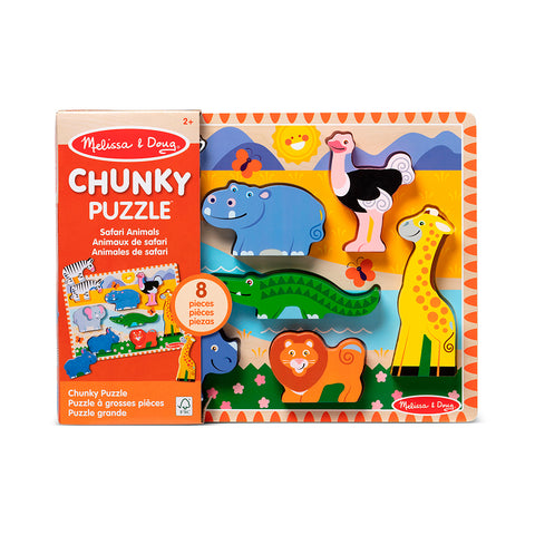 Melissa & Doug Chunky Puzzle Safari Animals