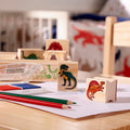 Melissa & Doug Dinosaur Wooden Stamp Set