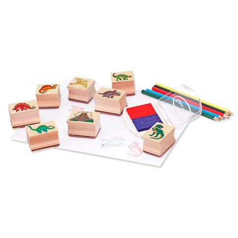 Melissa & Doug Dinosaur Wooden Stamp Set