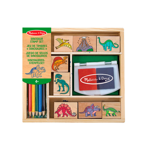 Melissa & Doug Dinosaur Wooden Stamp Set