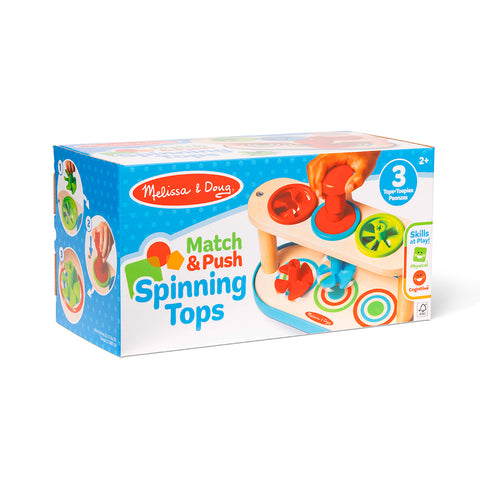 Melissa & Doug Match & Push Spinning Tops
