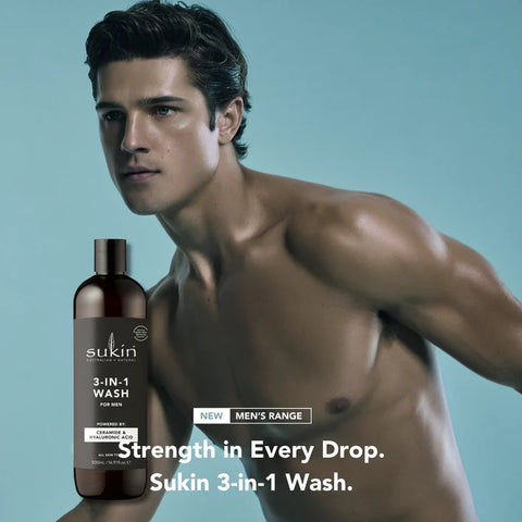 Sukin 3-in-1 Wash for Men 500mL