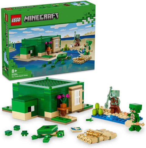 LEGO Minecraft Building Turtle Beach House with Accessories 234pcs
