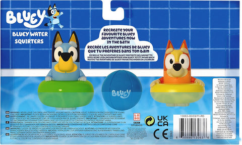 Moose Toys Bluey Water Squirters - Bath Time with Bluey & Bingo

