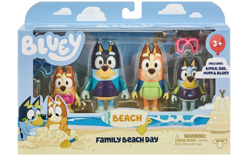 Moose Toys Bluey 4 Pack Figures