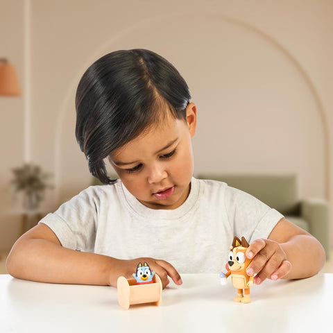 Moose Toys Bluey Baby Race 2 Pack Figures Chilli & Baby Bluey