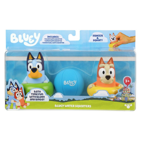 Moose Toys Bluey Water Squirters - Bath Time with Bluey & Bingo