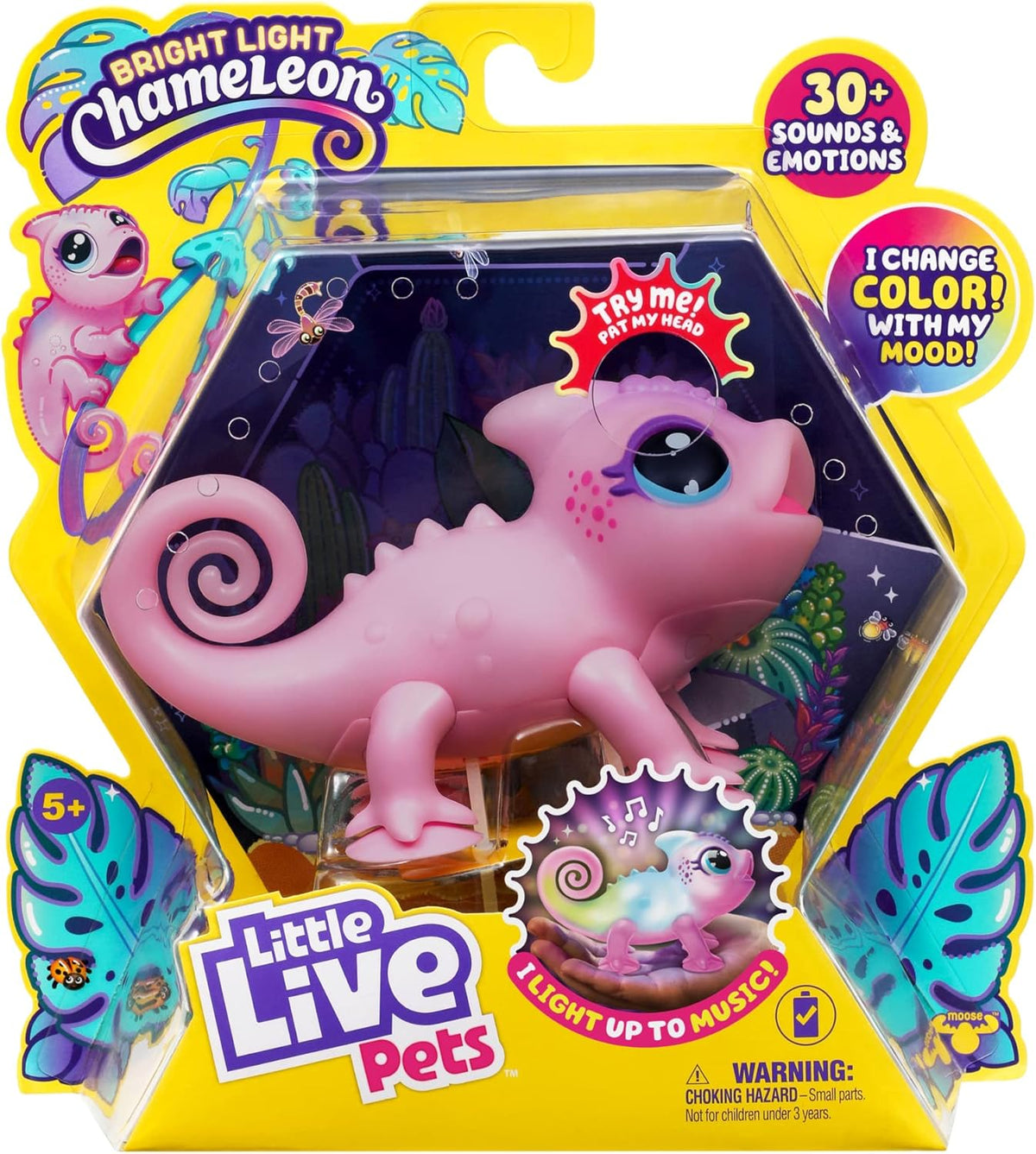 Moose Toys Little Live Pets Chameleon Bright Light