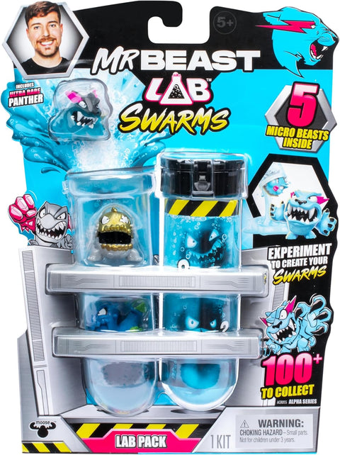 Moose Toys Mr. Beast Lab Biomites Swarms - 5 Micro Beasts Inside
