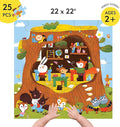 Mudpuppy Forest School 25 Piece Floor Puzzle with Shaped Pieces