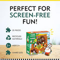 Mudpuppy Forest School 25 Piece Floor Puzzle with Shaped Pieces