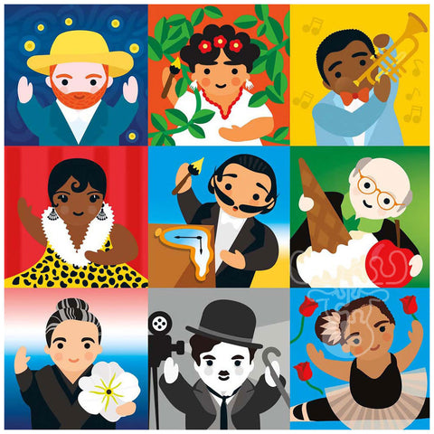 Mudpuppy Little Artist 500 Piece Family Puzzle