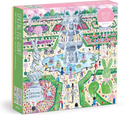 Mudpuppy Michael Storrings Spring Egg Hunt 500 Piece Puzzle