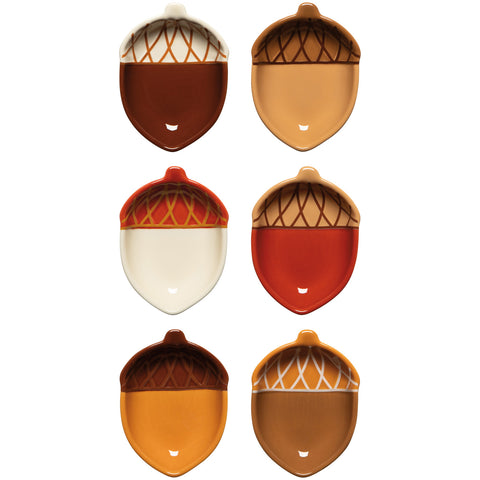 Now Designs by Danica Oak and Acorn Pinch Bowls Set of 6