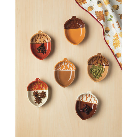 Now Designs by Danica Oak and Acorn Pinch Bowls Set of 6