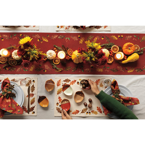 Now Designs by Danica Oak and Acorn Pinch Bowls Set of 6