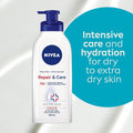 NIVEA Repair and Care 72-Hour Moisturizing Body Lotion for Extra Dry Skin 625mL