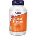 NOW Biotin 10,000mcg 120Vcap - YesWellness.com