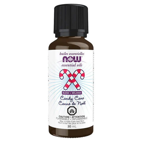 NOW Candy Cane Essential Oil Holiday Blend 30mL - Yeswellness.com
