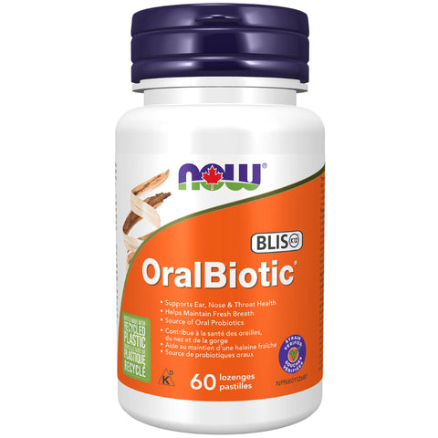 NOW OralBiotic 60 Lozenges - Yeswellness.com