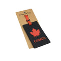 Nack Nax Canadian Flag Luggage Tag Black