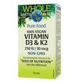 Natural Factors 100% Vegan Vitamin D3 & K2 15mL - YesWellness.com
