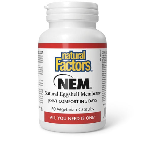 Natural Factors NEM Natural Eggshell Membrane 500mg Capsules