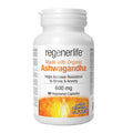Natural Factors RegenerLife Ashwagandha 600mg 90 Veg Capsules - YesWellness.com