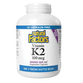 Natural Factors Vitamin K2 100mcg 360 Veg Capsules - YesWellness.com